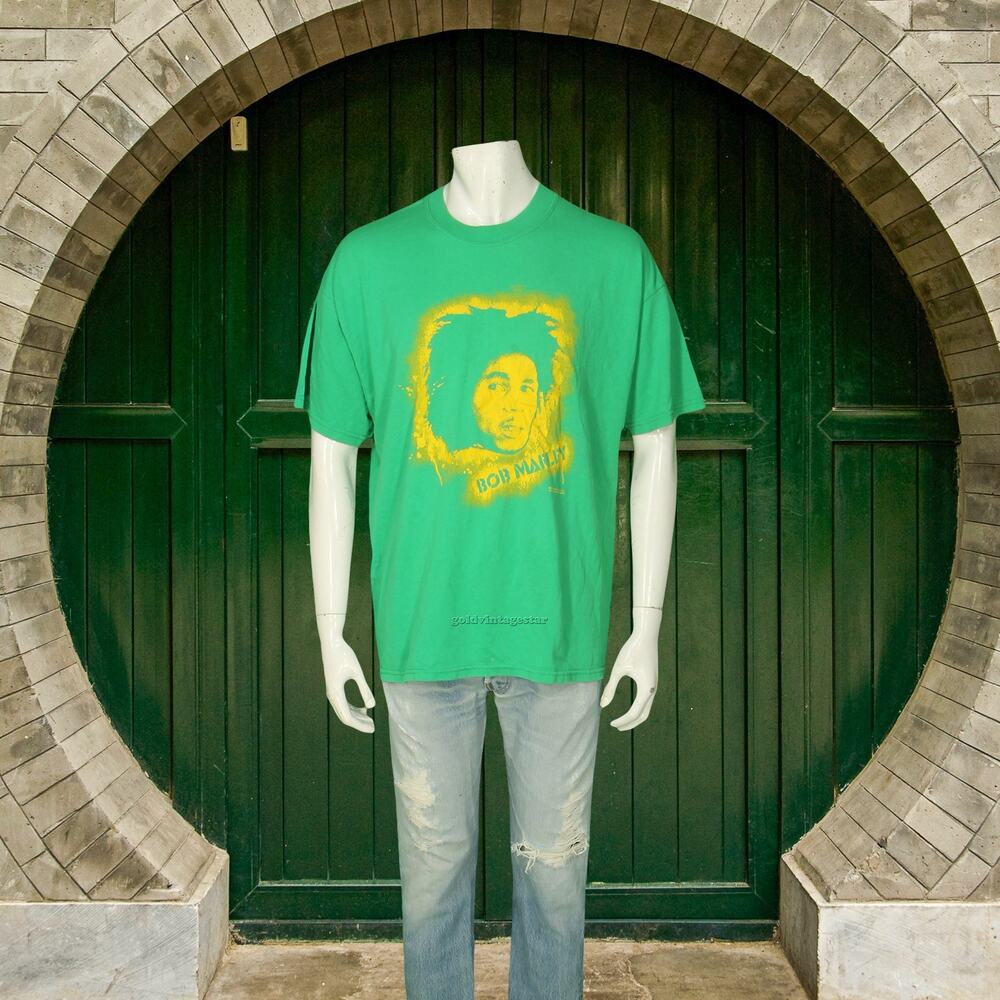 Y2K Vintage Bob Marley Zion Rootswear 2005 Licensed T Shirt Tee XL